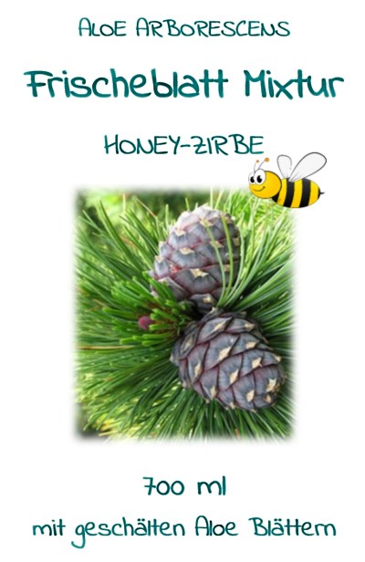 Aloe Mixtur Honey-Zirbe in der 700 ml Glasflasche