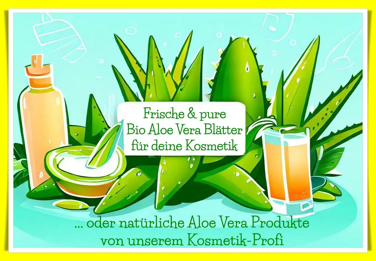 Aloeveraland - mit frischen und puren Bio Aloe Vera Blätter für deine Kosmetik