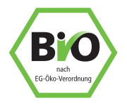 Bio Siegel - zertifizierte Ware aus kontrolliert biologischem Anbau